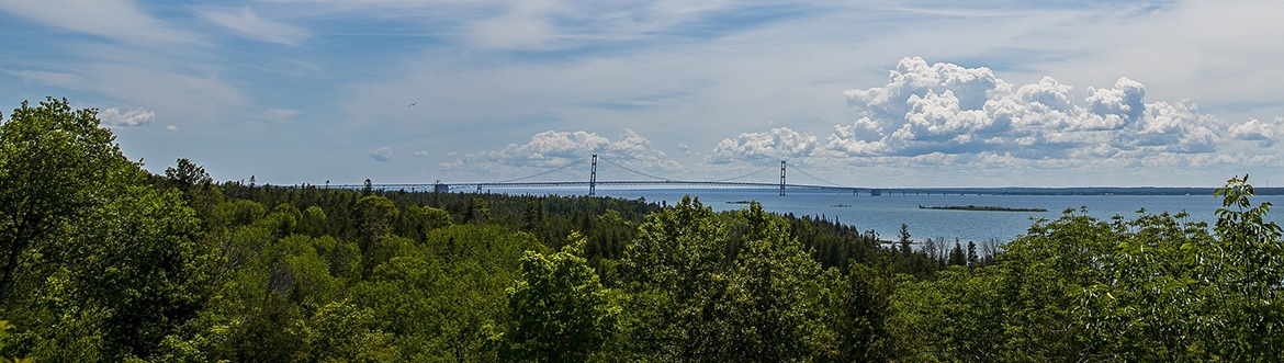 long bridge in the distance