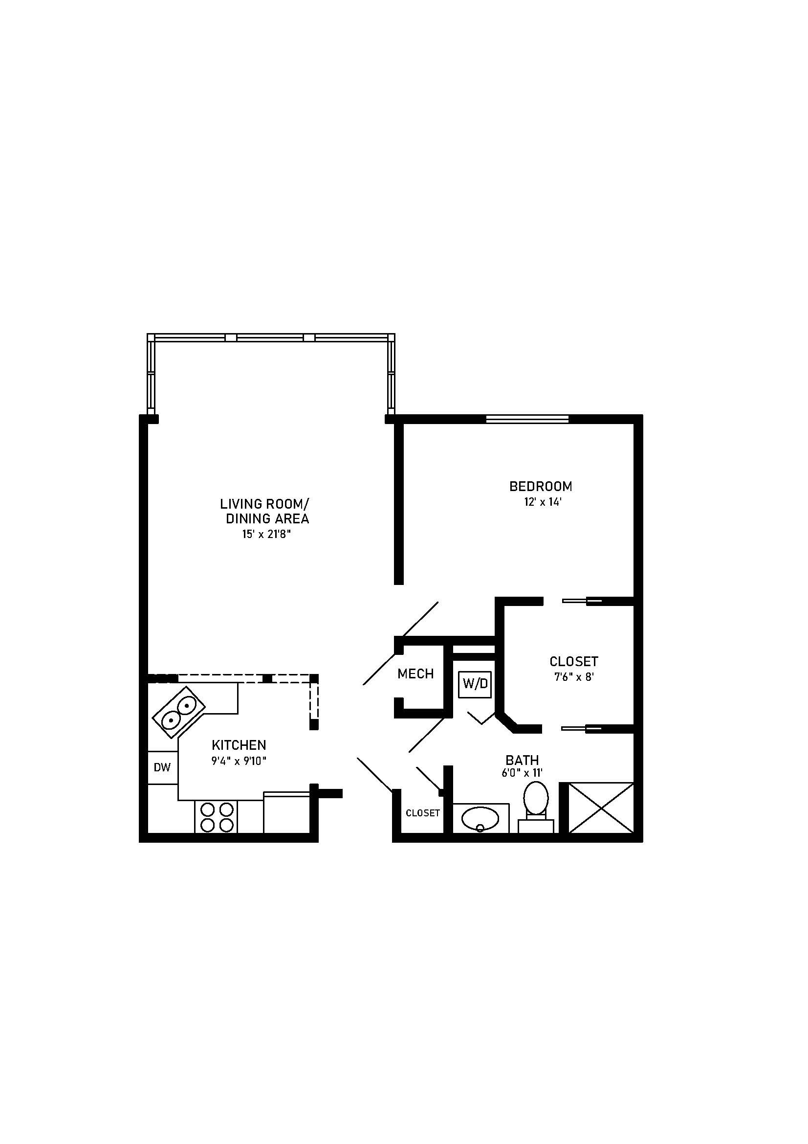 Huron floor plan